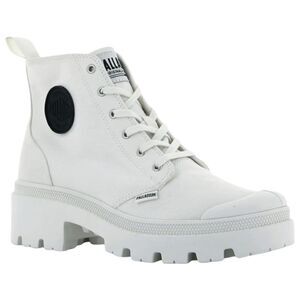 Palladium Women's Pallabase Twill Star White Bootie Size 10